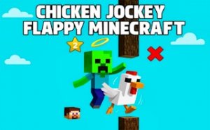 Chicken Jockey Flappy Runner