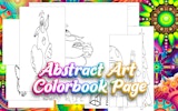 Abstract Art Colorbook Page - Free Online Coloring Game