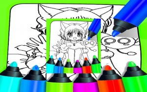 Anime Coloring Pages For Kids - Free Online Coloring Game | Art Game