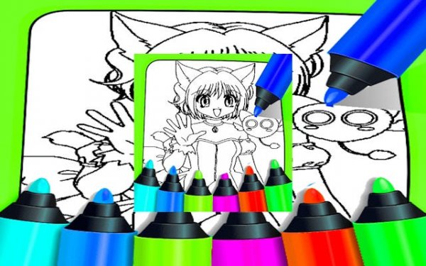Anime Coloring Pages For Kids - Free Online Coloring Game | Art Game