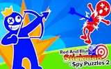 Red And Blue Stickman Spy Puzzles 2: Archery Mission Online Game