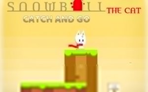 Snowball the Cat: Catch and Go Runner Online Arcade Game