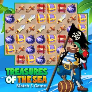 Treasures of The Sea Puzzle Game - Match 3 Puzzle